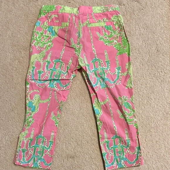 Lilly Pulitzer Pink and Green Kids' Playful Print Pants Bundle and Save - Picture 4 of 4
